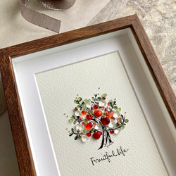 お昼寝うさぎ〜桜〜 シーグラス／天然石／フレームアート／壁掛け