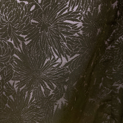 アクセントカラー スカート フォーマル 着物リメイク ウエストゴム フリーサイズ W55〜100 黒紫 B60118 10枚目の画像