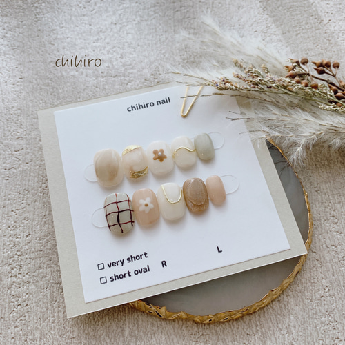 ネイルチップ No.522 ネイルチップ（つけ爪） CHIHIRO 通販 17221304