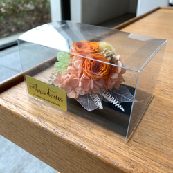 バラと5種類の小花のコサージュ *フルーティオレンジ 7枚目の画像