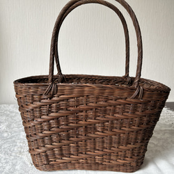 籐の小型のかご(黒染め） かごバッグ k-rattan 通販 17221296｜Creema