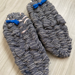 「L size」「布帛タイプ」履き心地抜群な手編みの布草履：ずん 3枚目の画像