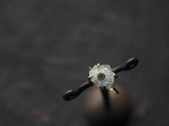 solar quartz brass ring (shuyu) 5枚目の画像