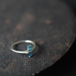 aquamarine silver ring (mizubashira) 11枚目の画像