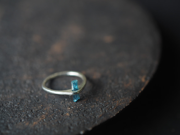 aquamarine silver ring (mizubashira) 11枚目の画像