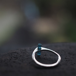 aquamarine silver ring (mizubashira) 12枚目の画像