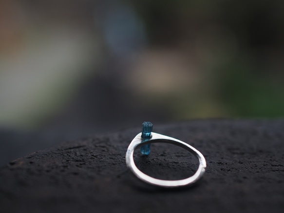 aquamarine silver ring (mizubashira) 12枚目の画像