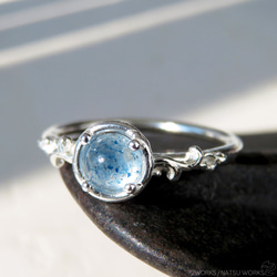 ラズライト in クォーツ リング / Lazulite in Quartz Ring ll 1枚目の画像