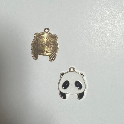 パンダちゃん パンダ たれ目 顔 パンダグッズ ミニチャーム 1個