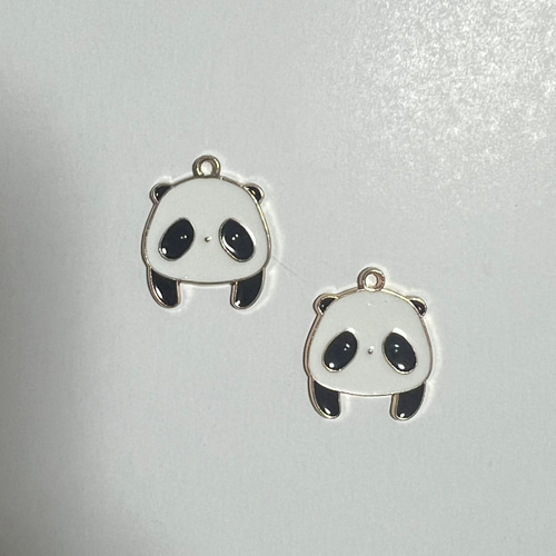 パンダちゃん パンダ たれ目 顔 パンダグッズ ミニチャーム 1個
