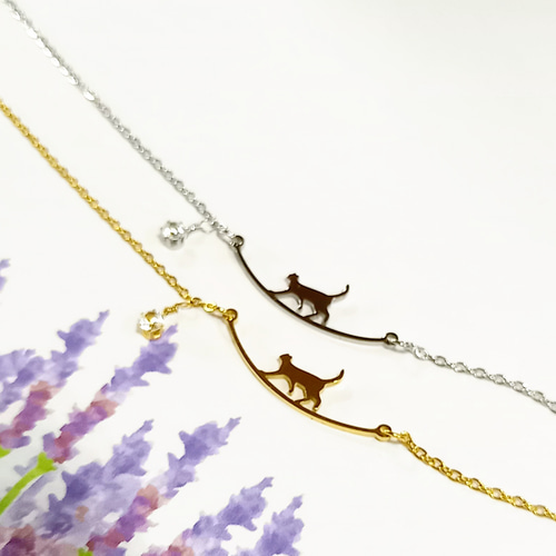 New❤ニャンともかわいい♡2way アレルギー対応 猫 ブレスレット