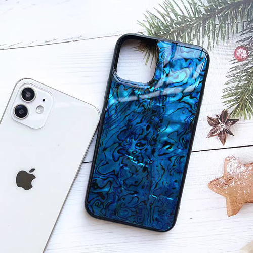 iPhone 16 15 14ケース 海の心 天然貝 シェル スマホケース