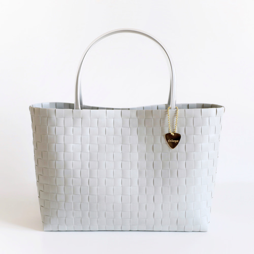 グレー L 2WAYプラカゴバッグ A4サイズ プラカゴ マルシェバッグ