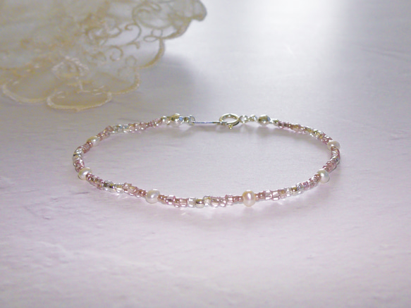 ❮再販×6❯ アンティークNo. 36 ★ フランス製アンティークビーズ　ブレスレット 2枚目の画像