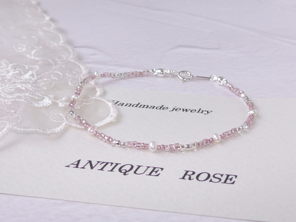 ❮再販×6❯ アンティークNo. 36 ★ フランス製アンティークビーズ　ブレスレット 4枚目の画像