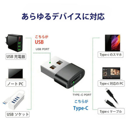 Type-C USB 変換アダプター 2個 タイプC 変換コネクター 充電 4枚目の画像