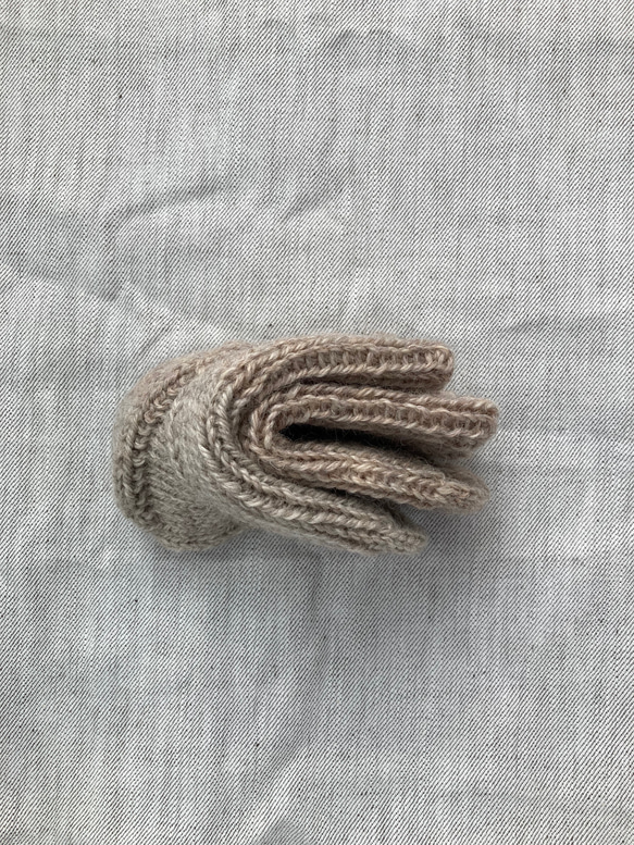 キッズ用手編み靴下　送料無料　寒さ対策　ウール100%靴下　アウトドア　キャンプ　 3枚目の画像