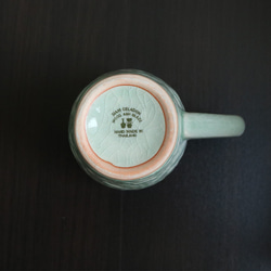 泰國青瓷馬克杯花朵圖案咖啡杯陶瓷青瓷-012 第10張的照片
