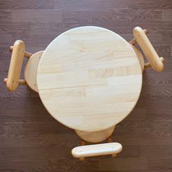 天然木 パープルハート材 折り畳みサイドテーブル 手造り 一点物