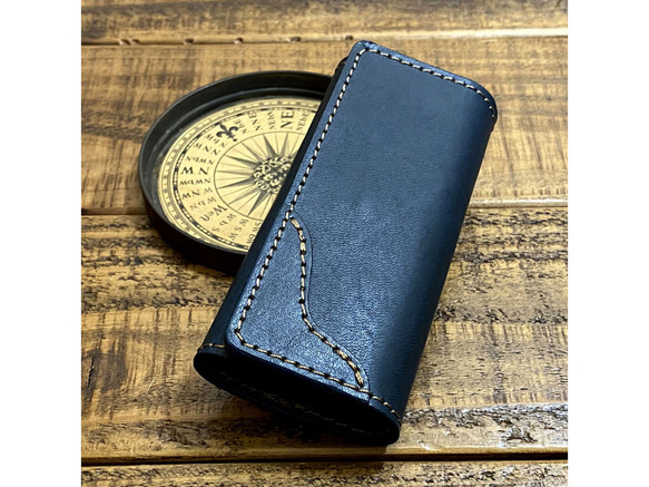 送料無料 4連キーケース キーホルダー 鍵入れ 手作り レザー 革小物