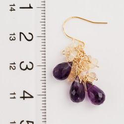 紫水晶蛋白石 Play 耳環 第4張的照片