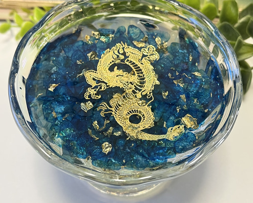 龍のオルゴナイト☆ラピスラズリ☆金龍☆電磁波軽減