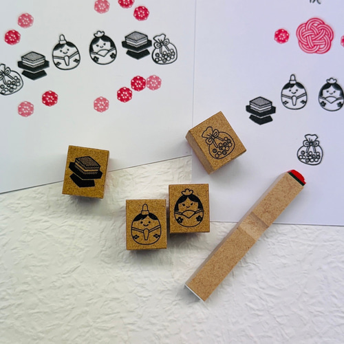 ひな祭りミニスタンプセット はんこ・スタンプ hanya kissho 通販