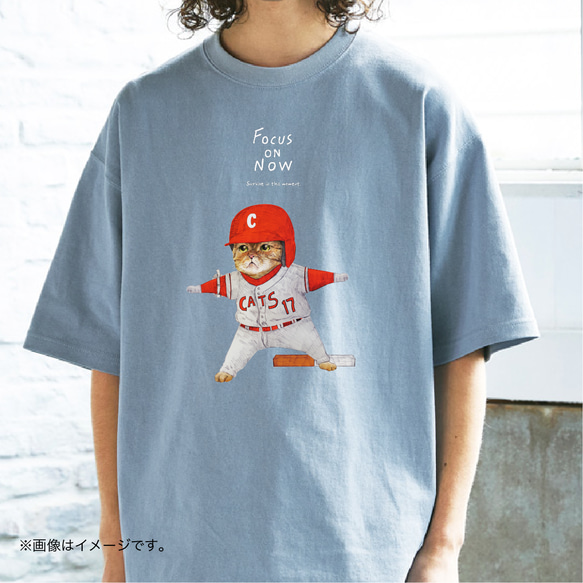 厚みのあるBIGシルエットTシャツ「FOCUS ON NOW」/送料無料 T