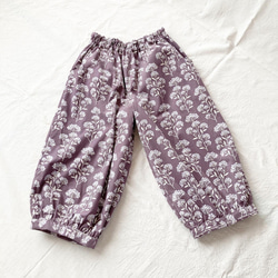 溫暖可愛氣球褲：長80cm（豆花：紫色） 第2張的照片