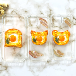 《マヨエッグトースト　3種類》　iPhoneケース　Androidケース　スマホケース　フェイクフード　食品サンプル 5枚目の画像