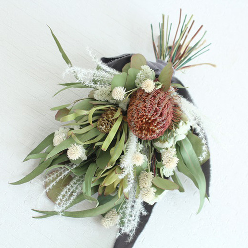 バンクシアのブーケスワッグドライフラワー ドライフラワー I Bee