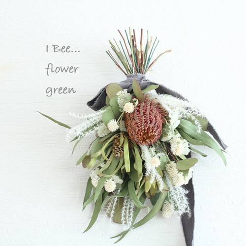 バンクシアのブーケスワッグドライフラワー ドライフラワー I Bee