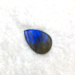 天然石　ブルー　ラブラドライト　ルース　ドロップ 6枚目の画像