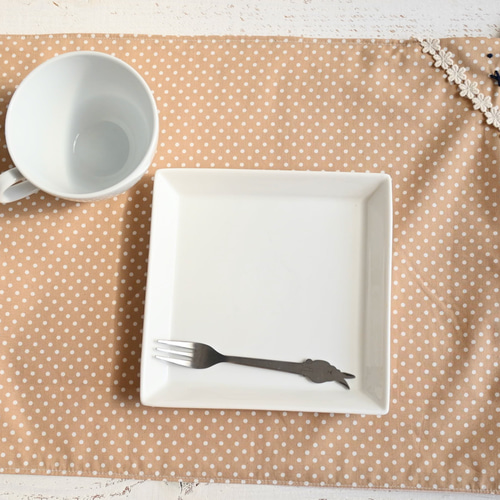 サイズ変更可♪うさちゃん リバーシブルランチョンマット（シンプル