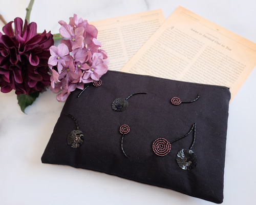 フラットポーチ☆ハンカチ☆ハンドメイド☆オーダーページ【71】 ☆BEST OF MORRISで作る「フルオープンポーチ」キット(S) [M便 1