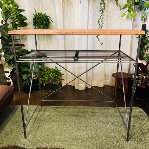 送料込】アイアンスタンディングデスク ハンドメイド オーダーメイド