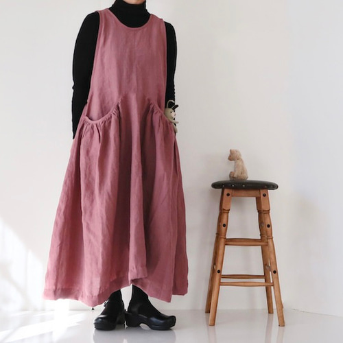 MIYAKE Design studio ワンピース　ポケットエプロン　2way MIYAKE Design studio ワンピース ポケットエプロン 2way - メルカリ