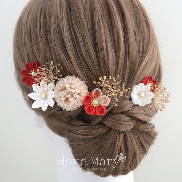 卒業式髪飾り 袴 つまみ細工 成人式 髪飾り 卒業式 ヘアアクセ 前撮り