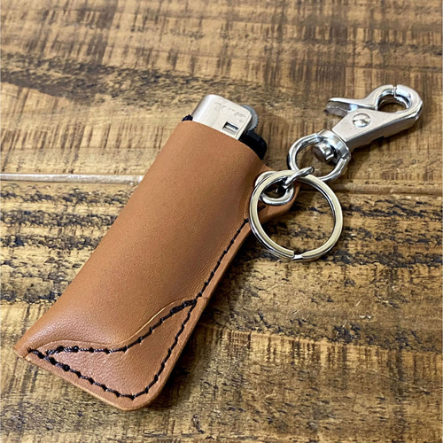 送料無料 ライターケース ホルダー ナスカン キーリング 手作り