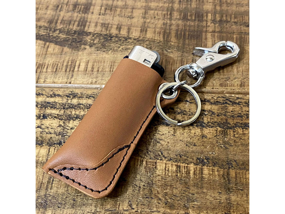 送料無料 ライターケース ホルダー ナスカン キーリング 手作り