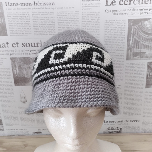専用　クロシェハット　クラッシャーハット　ビーニー　ハンドメイド クロシェ ハット かぎ編み ビーニー ニット帽 クラッシャー