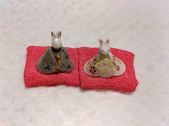 小陶瓷娃娃~兔子娃娃 第3張的照片