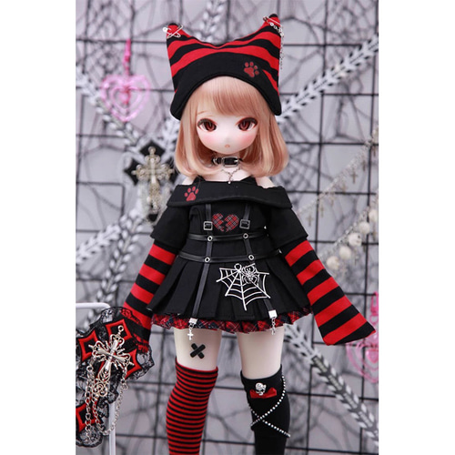 注目ショップ ドール服 bjdドール衣装 5点セット スカート msd mdd 1/4サイズ 着せ替え服・アウトフィット