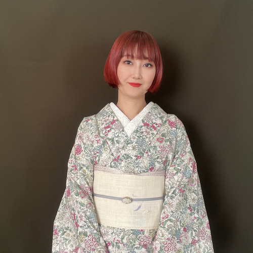 チューリップ柄浴衣 取りだそ