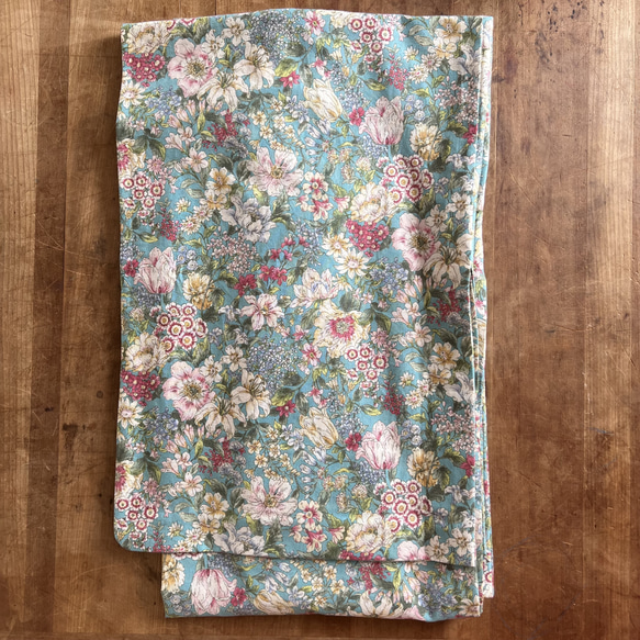 可憐で華やか花柄浴衣/サックスブルー 