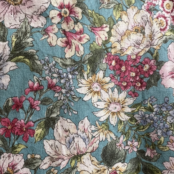 可憐で華やか花柄浴衣/サックスブルー 