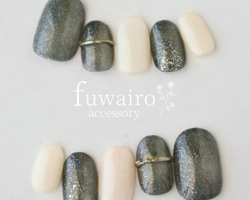 最短翌日発送】ネイルチップ 黒 黒系 小さい爪用 マムシ指 ちび爪