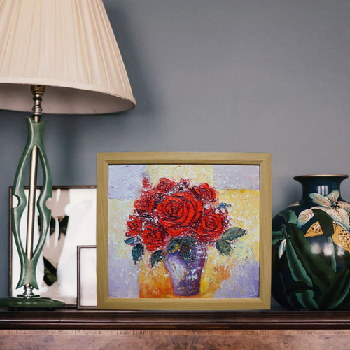 油絵 絵画 【Rose】 絵画 HR 通販 17224915｜Creema(クリーマ