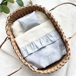 山田　お人形用クーファンベージュ 選べるクーファン♡お人形用クーファン♡ベージュチェック