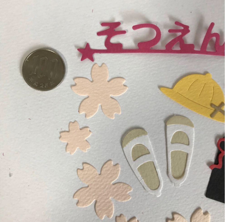 春らしい女の子セットNo.4 ダイカットクラフト 息苦しかっ